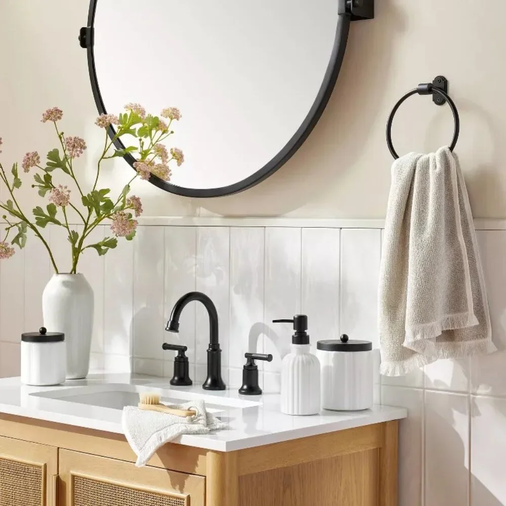 Fluted Milk Glass Soap Pump Black – Hearth & Hand Magnolia,‎ Target 2023